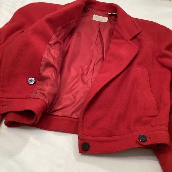 Vintage Liz Claiborne Red Double Breasted Jacket - Picture 4 of 9